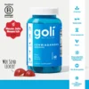 Goli Ashwagandha & Vitamin-D-Gummies Gemischter-Beeren-Geschmack KSM-66 Vegan Halal Pflanzlich Glutenfrei Gelatinefrei 60 Stück