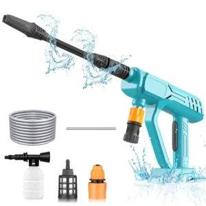 Kabelloser Akku-Hochdruckreiniger für Makita 18 V – inkl. 2 x 3000 mAh Akkus und Ladegerät, ideal für Garten, Teppichreinigung und Bewässerung